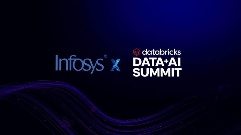 The Infosys booth at the Databricks Data and AI Summit, posted on X